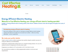 Tablet Screenshot of costeffectiveheating.com